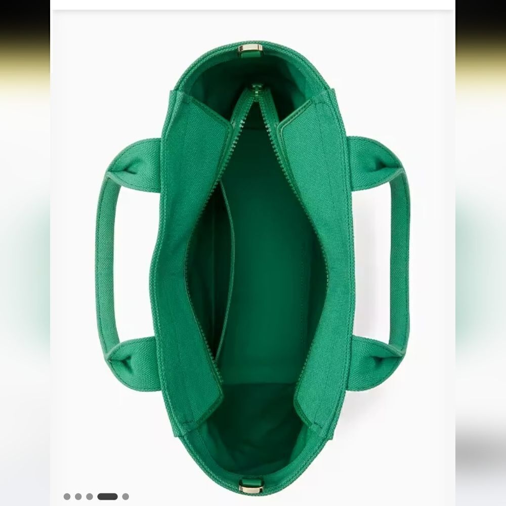 Kate Spade Jett Beach Time Stripe Small Tote in Green Bean - Picture 5 of 12